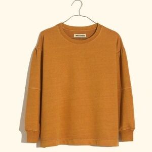 Madewell Rivet & Thread Seamed Sleeve Sweatshirt